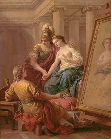 Louis Jean Francois Lagrenee Apelles verliebt sich in die Geliebte Alexander des Groben oil painting image